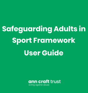 Safeguarding Adults in Sport User Guide