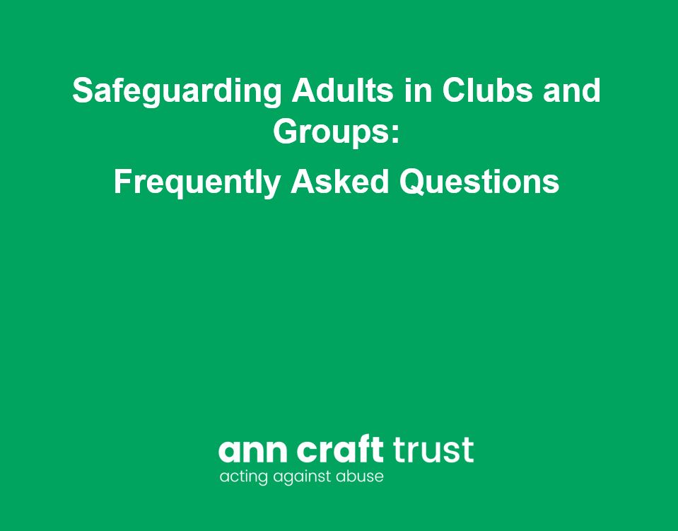 Safeguarding Adults in Sport FAQ