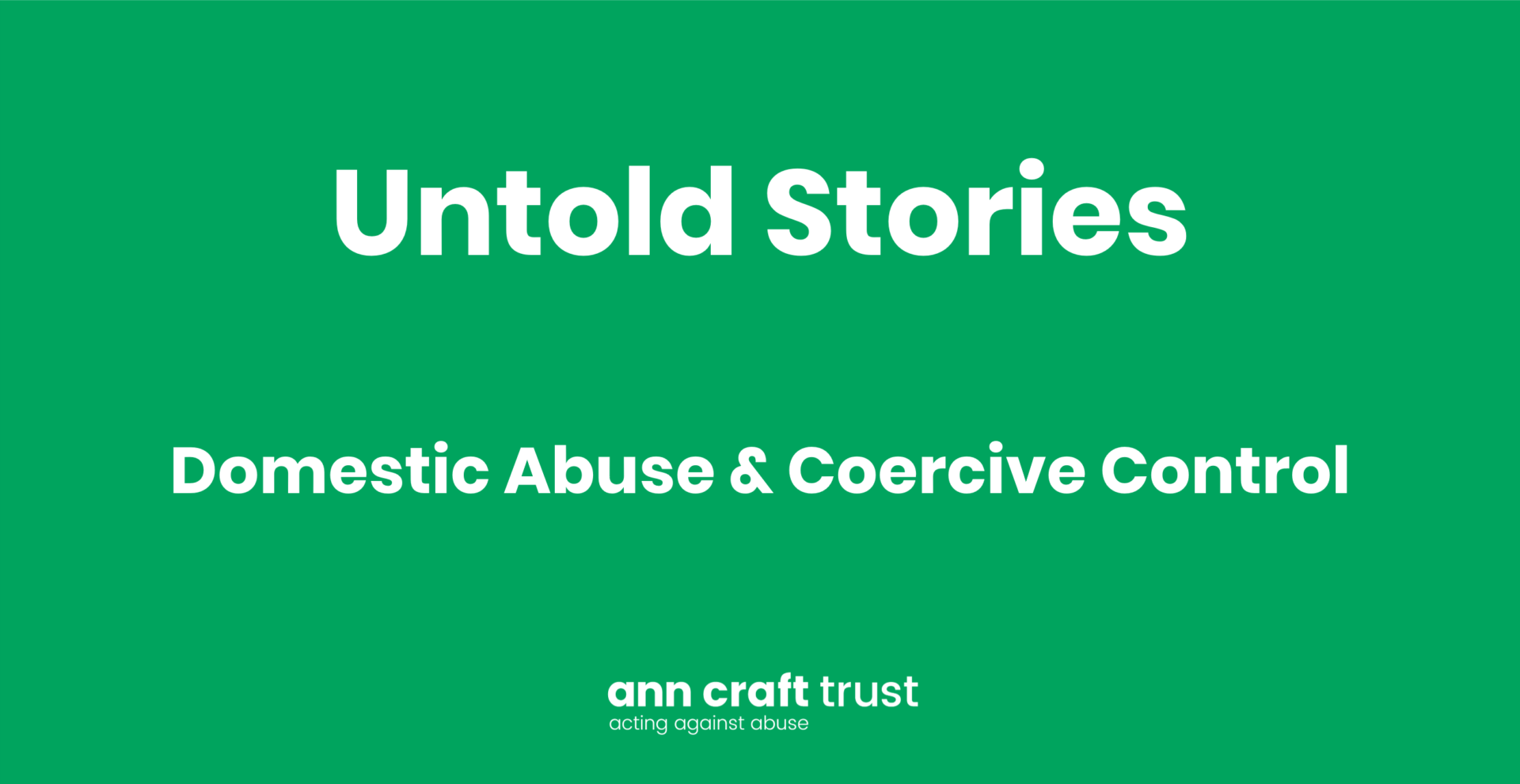 Would You Recognise Domestic Abuse If You Saw It? Untold Stories
