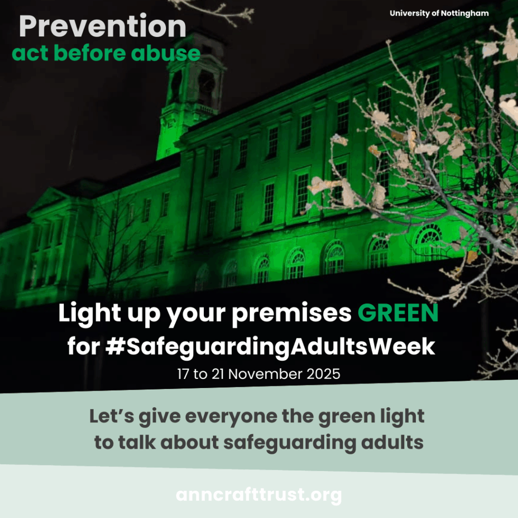 Go Green For Safeguarding Adults Week!