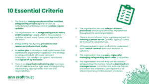 10 essentials of Adult Safeguarding