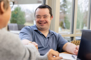Man smiling