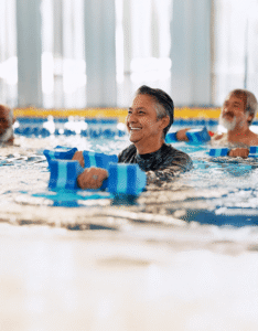 People in swimming pool